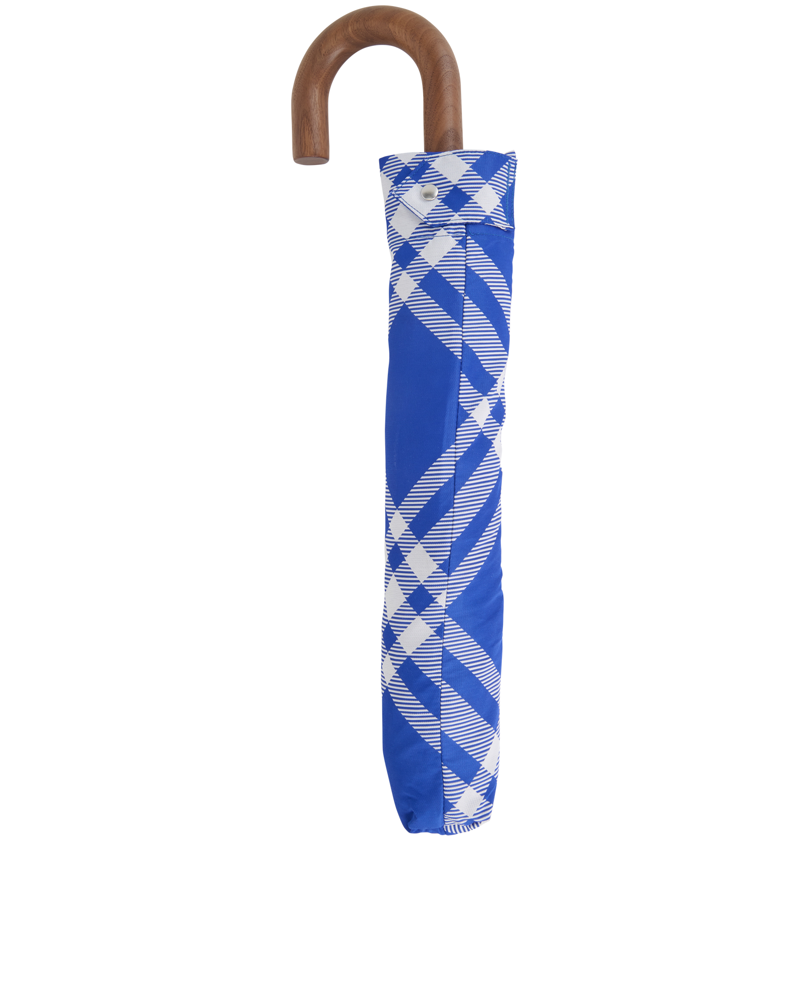 Burberry Check Umbrella, &pound;120, Accessories, Blue, Nylon (Polymer)/Polyester Mix, Other view